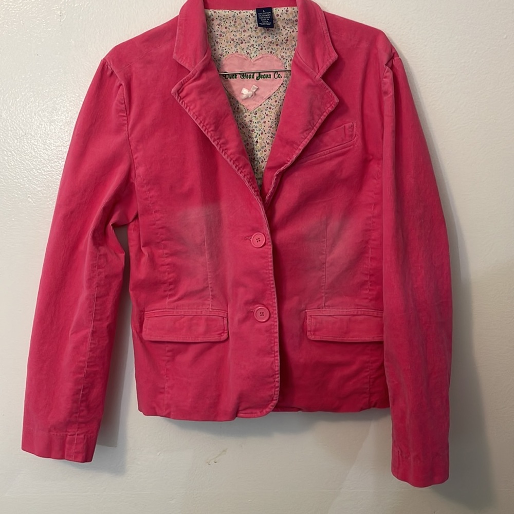 Duck Head Jeans company pink corduroy lined jacket large